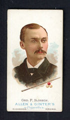 1888 N28 Allen & Ginter George Slosson Billiards EX 536952