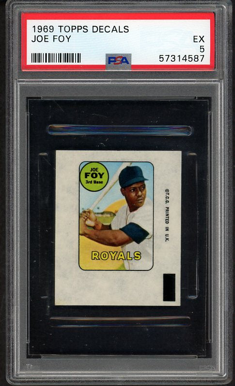 1969 Topps Baseball Decals Joe Foy Royals PSA 5 EX 536979