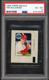 1969 Topps Baseball Decals Tim McCarver Cardinals PSA 6 EX-MT 536988