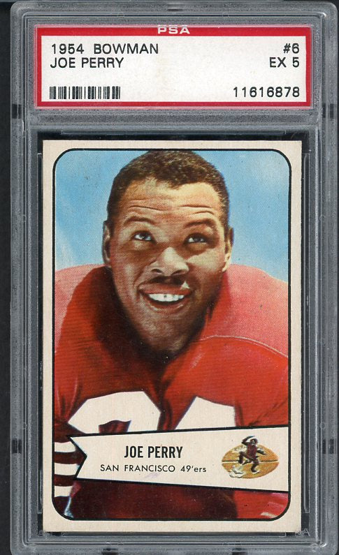 1954 Bowman Football #006 Joe Perry 49ers PSA 5 EX 537008