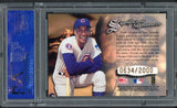 1997 Donruss Signature Ernie Banks Cubs PSA 9 MINT Signed 537038