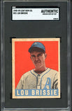 1948 Leaf Baseball #031 Lou Brissie A's SGC Auth 537054