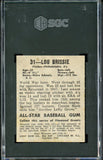 1948 Leaf Baseball #031 Lou Brissie A's SGC Auth 537054