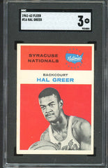 1961 Fleer Basketball #016 Hal Greer Nationals SGC 3 VG 537061