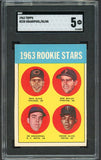 1963 Topps Baseball #228 Tony Oliva Twins SGC 5 EX 537064