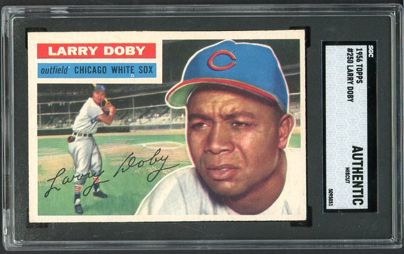1956 Topps Baseball #250 Larry Doby White Sox SGC Auth 537068