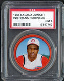 1963 Salada #029 Frank Robinson Reds PSA 7 NM 537075