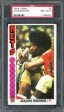 1976 Topps Basketball #001 Julius Erving Nets PSA 8 NM/MT 537076
