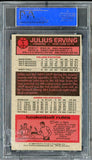1976 Topps Basketball #001 Julius Erving Nets PSA 8 NM/MT 537076