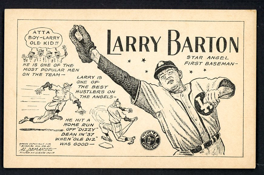 1947 Signal Oil Larry Barton Los Angeles VG-EX 537084