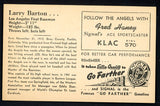 1947 Signal Oil Larry Barton Los Angeles VG-EX 537084