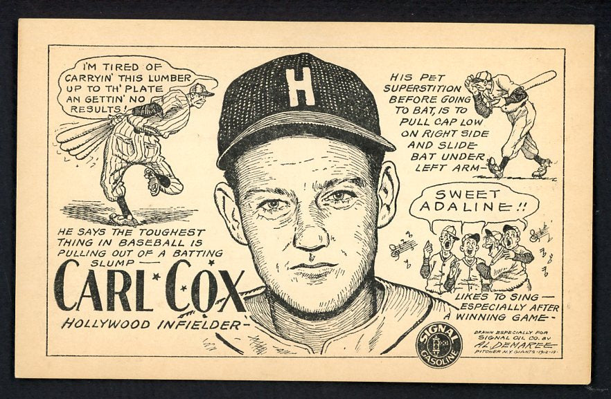 1947 Signal Oil Carl Cox Hollywood EX 537092