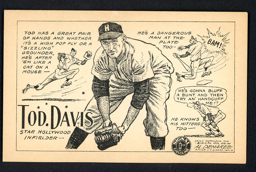 1947 Signal Oil Tod Davis Hollywood EX 537093