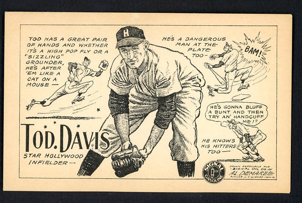 1947 Signal Oil Tod Davis Hollywood EX 537093