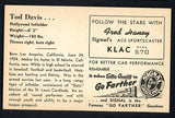 1947 Signal Oil Tod Davis Hollywood EX 537093