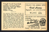 1947 Signal Oil Cece Garriott Los Angeles VG-EX 537099