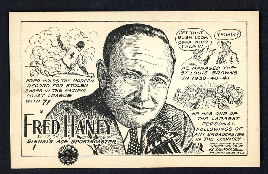 1947 Signal Oil Fred Haney Hollywood EX-MT 537103