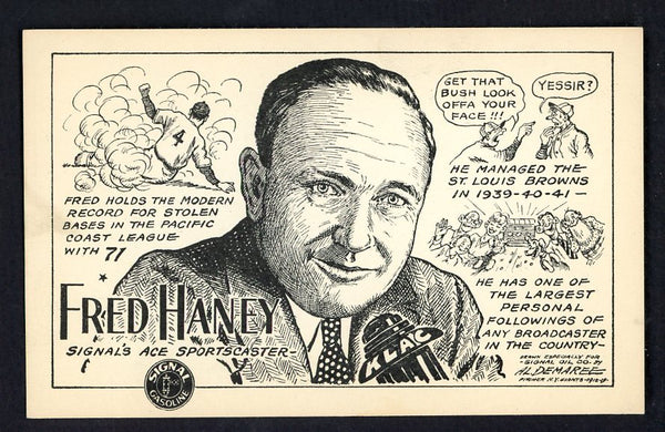 1947 Signal Oil Fred Haney Hollywood EX-MT 537103
