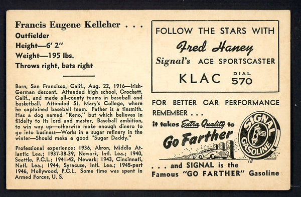1947 Signal Oil Frank Kelleher Hollywood VG 537104