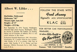 1947 Signal Oil Al Libke Hollywood VG-EX 537109