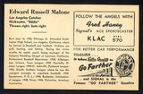 1947 Signal Oil Eddie Malone Los Angeles EX 537112