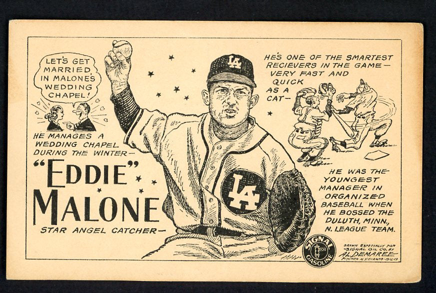 1947 Signal Oil Eddie Malone Los Angeles VG-EX 537113
