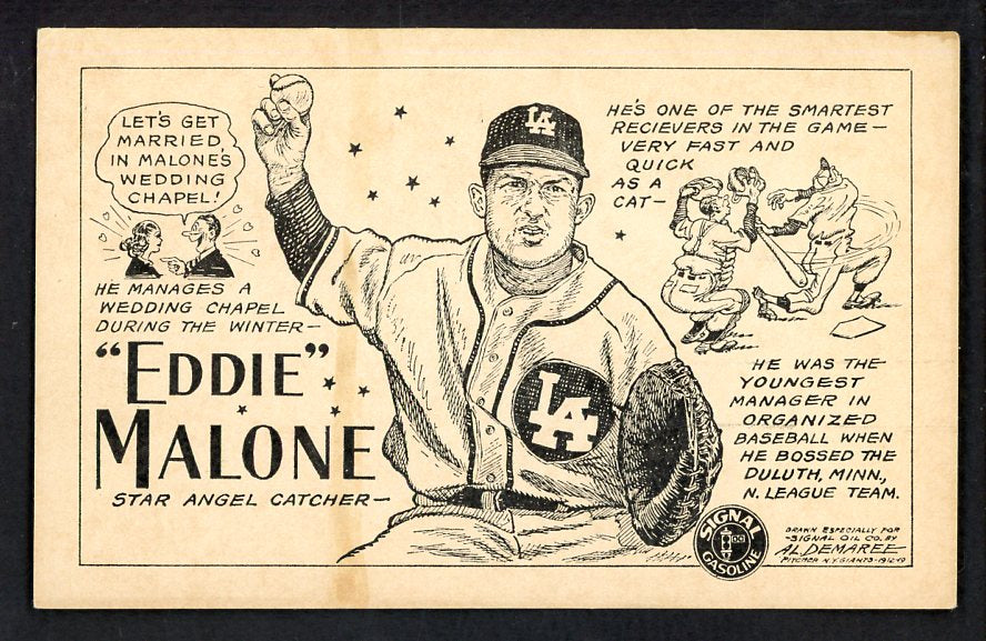 1947 Signal Oil Eddie Malone Los Angeles VG-EX 537114