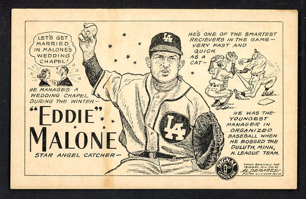 1947 Signal Oil Eddie Malone Los Angeles VG-EX 537114