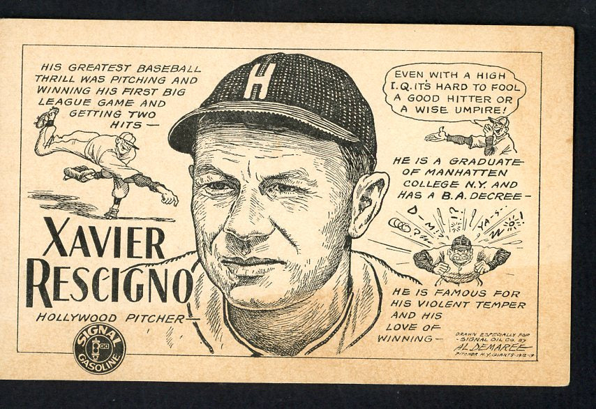 1947 Signal Oil Xavier Rescigno Hollywood VG-EX 537125