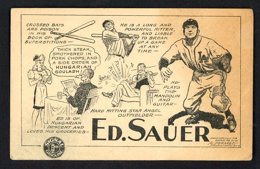 1947 Signal Oil Ed Sauer Los Angeles VG 537127