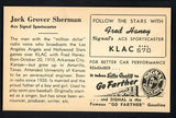 1947 Signal Oil Jack Sherman Hollywood EX 537129