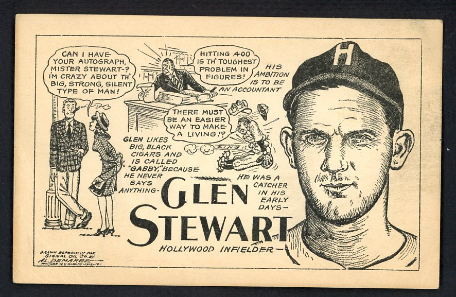 1947 Signal Oil Glen Stewart Hollywood VG 537132