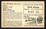 1947 Signal Oil Glen Stewart Hollywood VG 537132
