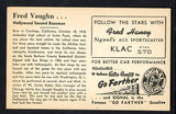 1947 Signal Oil Fred Vaughn Hollywood EX 537135