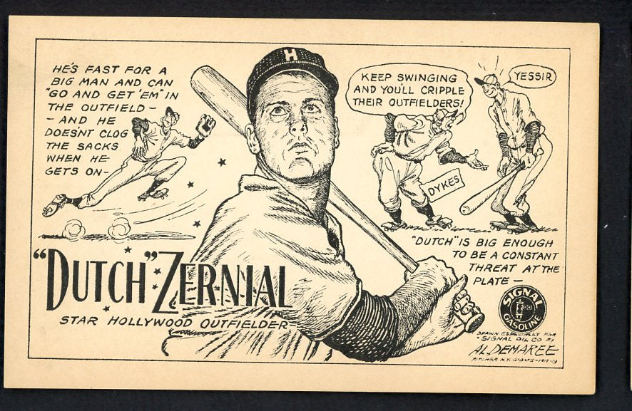 1947 Signal Oil Gus Zernial Hollywood EX 537136