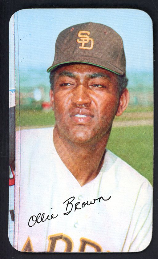 1970 Topps Baseball Supers #036 Ollie Brown Padres EX-MT 537150