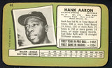 1971 Topps Baseball Supers #044 Hank Aaron Braves EX+ 537152