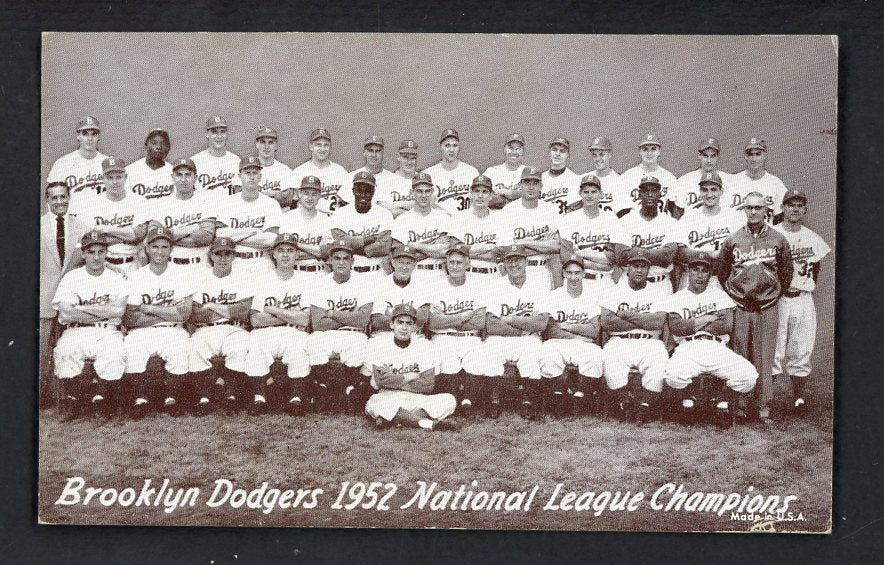 1947-66 Exhibits 1952 Brooklyn Dodgers Team VG-EX 537171