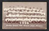 1947-66 Exhibits 1956 Brooklyn Dodgers Team VG 537172