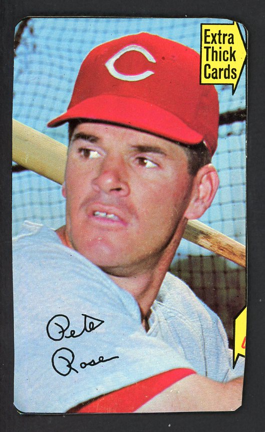 1970 Topps Baseball Supers Box Top Pete Rose Reds Hand Cut 537175
