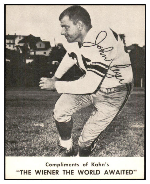 1961 Kahns Football John Reger Steelers NR-MT 537189