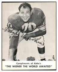 1961 Kahns Football Frank Varrichione Rams NR-MT 537192