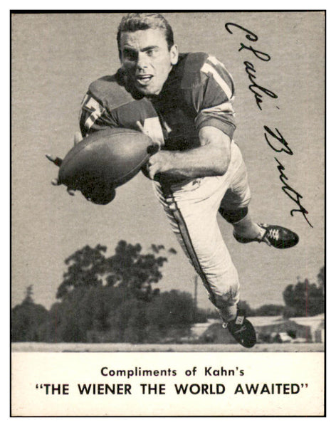 1962 Kahns Football Charlie Britt Rams NR-MT 537193