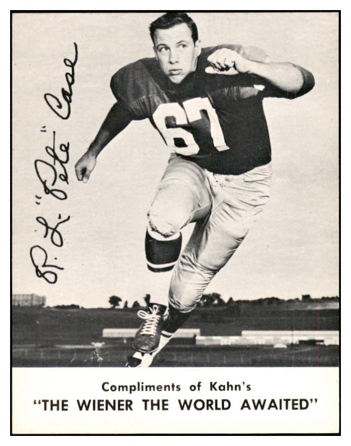 1962 Kahns Football Pete Case Eagles NR-MT 537194