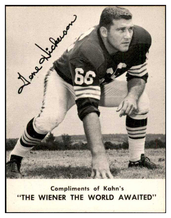 1962 Kahns Football Gene Hickerson Browns NR-MT 537198