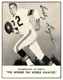 1962 Kahns Football Bobby Layne Steelers NR-MT 537202