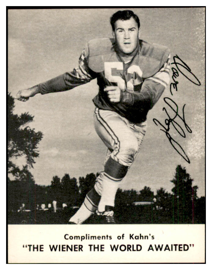 1962 Kahns Football Dave Lloyd Lions NR-MT 537205