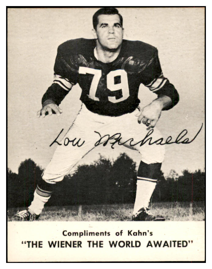 1962 Kahns Football Lou Michaels Steelers NR-MT 537206