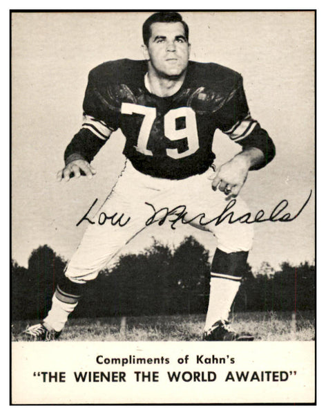 1962 Kahns Football Lou Michaels Steelers NR-MT 537206