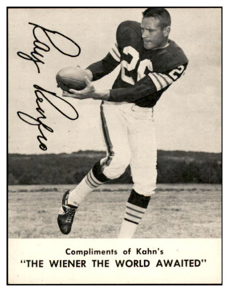 1962 Kahns Football Ray Renfro Browns NR-MT 537214